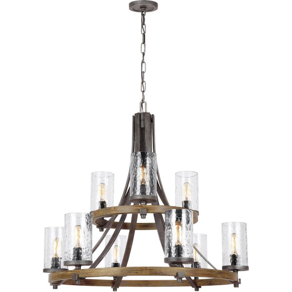 【GENERATION LIGHTING】アメリカ・FEISS Collectionデザインシャンデリア「Angelo」9灯(D830×H787mm)
