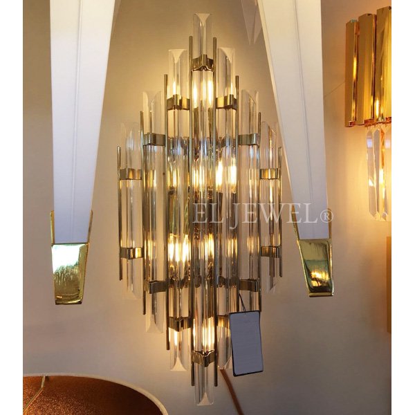 デザイン照明 ブラケット4灯 ゴールド（W250×H550mm）