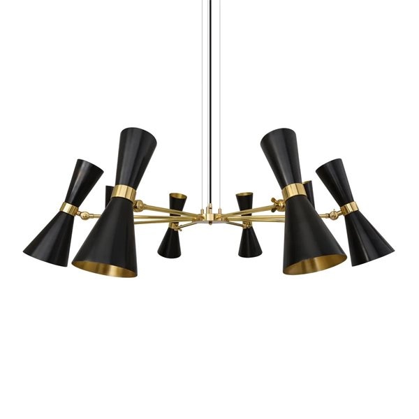 【Mullan】アイルランド・「CAIRO」コンテンポラリーシャンデリア8灯(W1150×H360mm)*