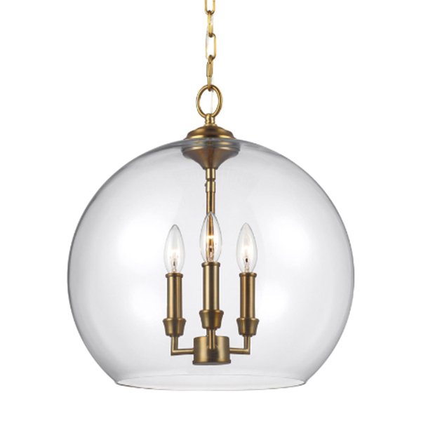 【GENERATION LIGHTING】アメリカ・FEISS Collectionガラスシェードペンダントライト1灯「Lawler」(W400×H430mm)