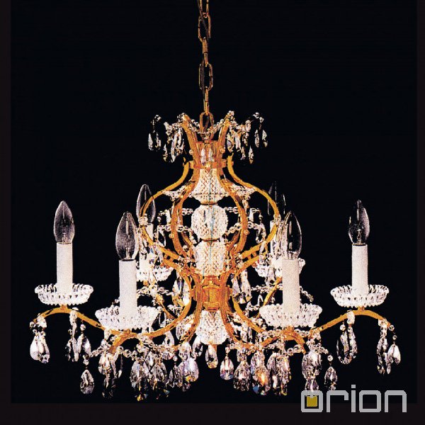 【ORION】クリスタルシャンデリア6灯 (φ620×H420mm)