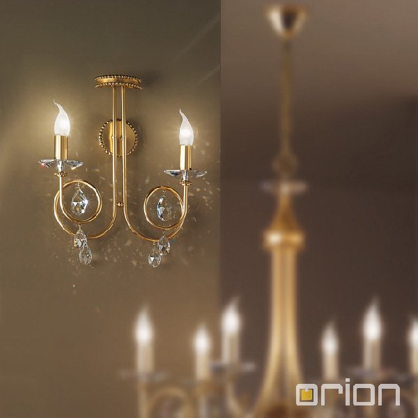 【ORION】クリスタルブラケット2灯 (W400×H400mm)