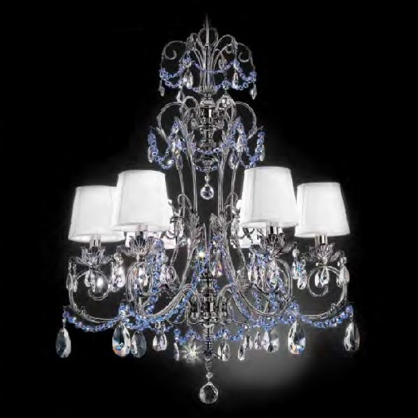 【Prearo】クリスタルシャンデリア6灯(φ620×H760mm)