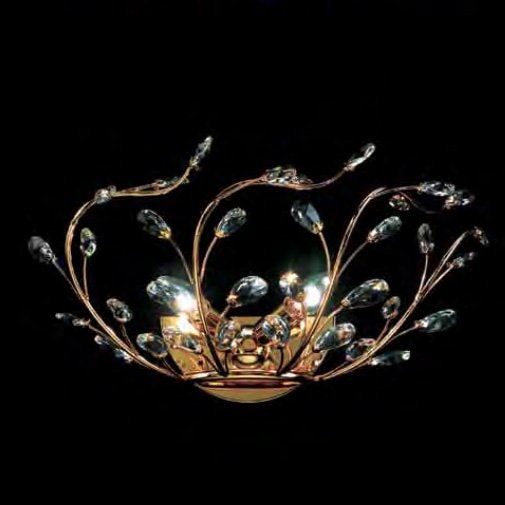 【Prearo】スワロフスキークリスタル・ブラケット2灯(W350×D150×H250mm)