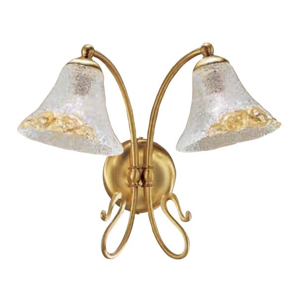 【Prearo】ガラスシェードブラケット2灯(W350×D300×H230mm)