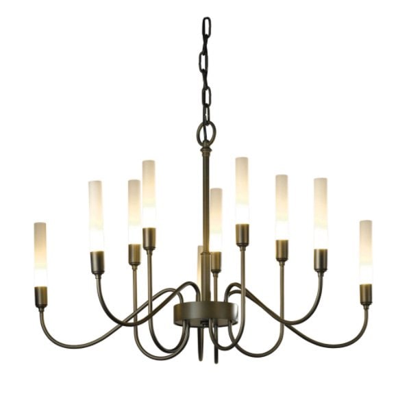 【Hubbardton Forge】アメリカ・デザインシャンデリア10灯「Lisse」(φ720×H450mm)