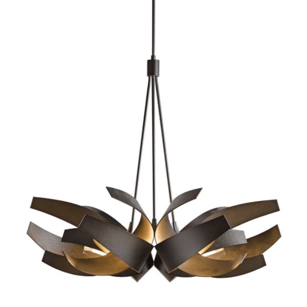 【Hubbardton Forge】アメリカ・デザインシャンデリア6灯「Corona」(φ890×H740mm)