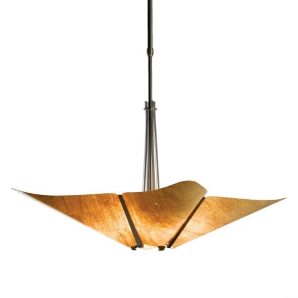 【Hubbardton Forge】アメリカ・デザインシャンデリア4灯「Kirigami」(W600×H410mm)