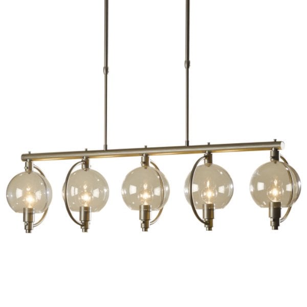 【Hubbardton Forge】アメリカ・デザインシャンデリア5灯「Pluto」(W1070×H270mm)