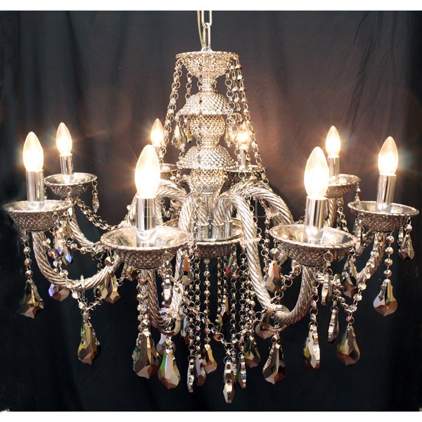 クリスタルシャンデリア8灯シルバー（φ840×W720mm） | EL JEWEL