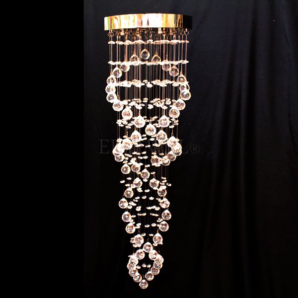 【ALABASTER】シーリングシャンデリア 6灯 クローム(Φ260×H940mm)