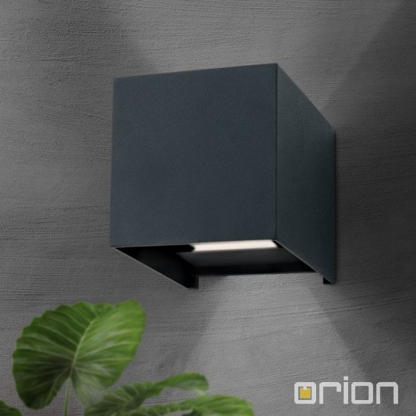 【ORION】屋外用　LEDウォールライト 2灯 (W100×D100×H100mm)