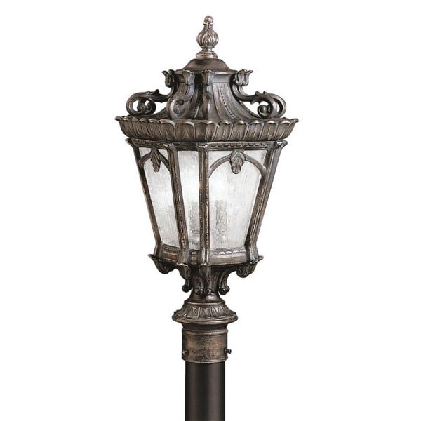 【KICHLER】アメリカ・キチラー社 屋外用ポストランタン4灯「Tournai」(W360×H760mm)