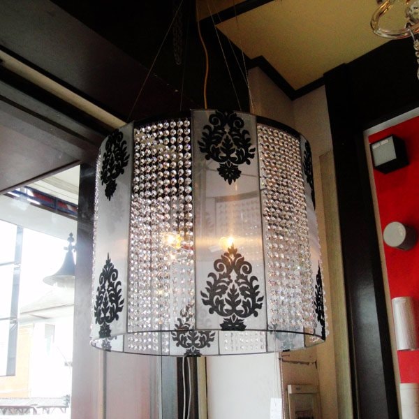 【ALABASTER】クリスタルシェードシャンデリア(W550×H500mm)