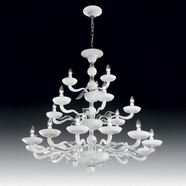 【VENICE ARTE】ヴェネチアンガラスシャンデリア「Hypnos」21灯（Φ1100×H950mm）※要お見積もり