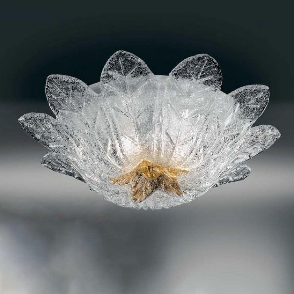 【VENICE ARTE】ヴェネチアンガラスシーリングライト「Animus」2灯（Φ500×Ｈ170mm）※要お見積もり