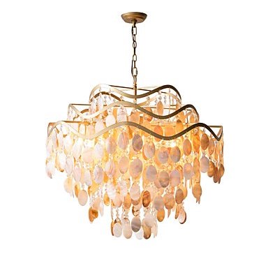 シェルシャンデリア・ゴールド6灯（φ600×H600mm） | EL JEWEL