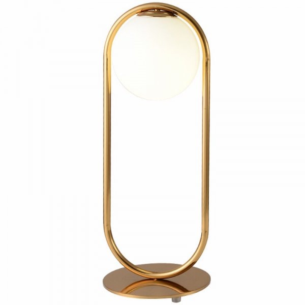 【リーズナブル】LEDテーブルライト ブラック/ゴールド （D200mm×H450mm）