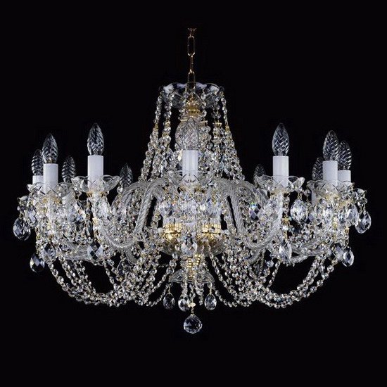 【ART GLASS】クリスタルシャンデリア「ANDULA」12灯(W770×H470mm)