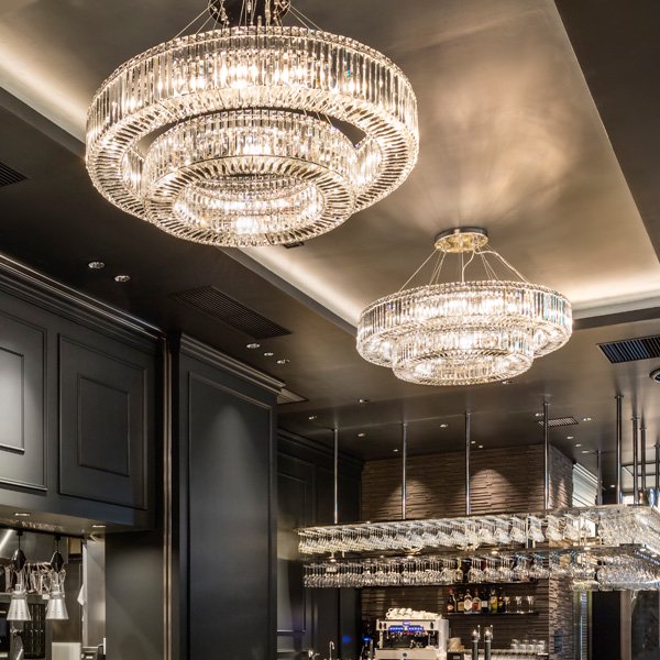 デザイン照明クリスタルシャンデリア21灯(φ1200×H660mm)