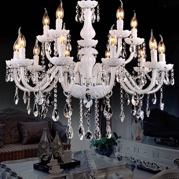 リモコン付き現代K9水晶LEDシャンデリアは、独特のダブルリング北