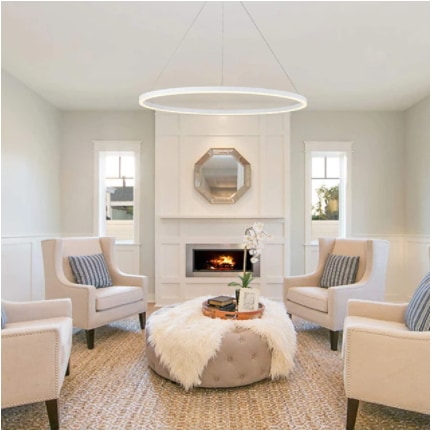 【1台在庫有！Φ400mmのみ】モダン照明 フープ型ライト1灯（Φ400／Φ600／Φ800mm）