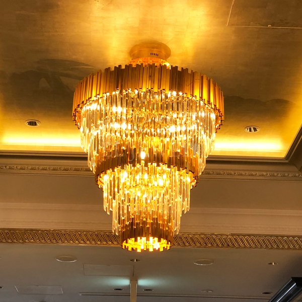 【LA LUCE】デザインシャンデリア 16灯 (Φ850×H850mm)