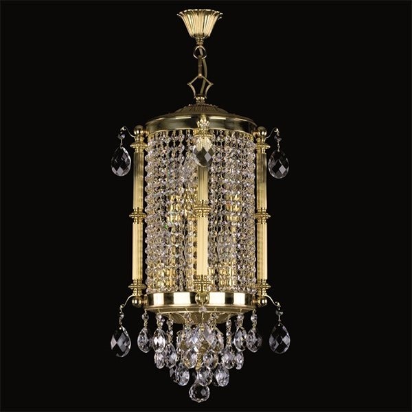 【ART GLASS】クリスタルペンダントシャンデリア 6灯「BIANCA」（W320×H650mm）