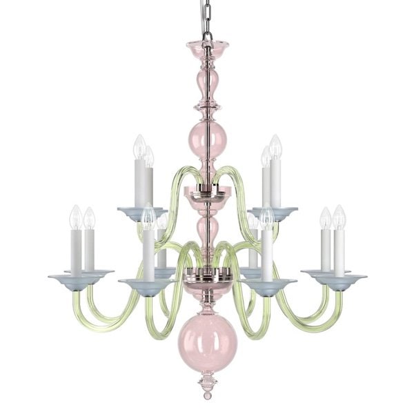 【Preciosa】「Eugene M-CONTEMPORARY COLOUR」シャンデリア12灯(W880×H980mm)