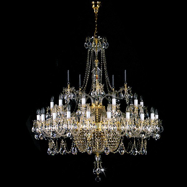 【ART GLASS】クリスタルシャンデリア33灯「SARA」（W1220×H1300mm）