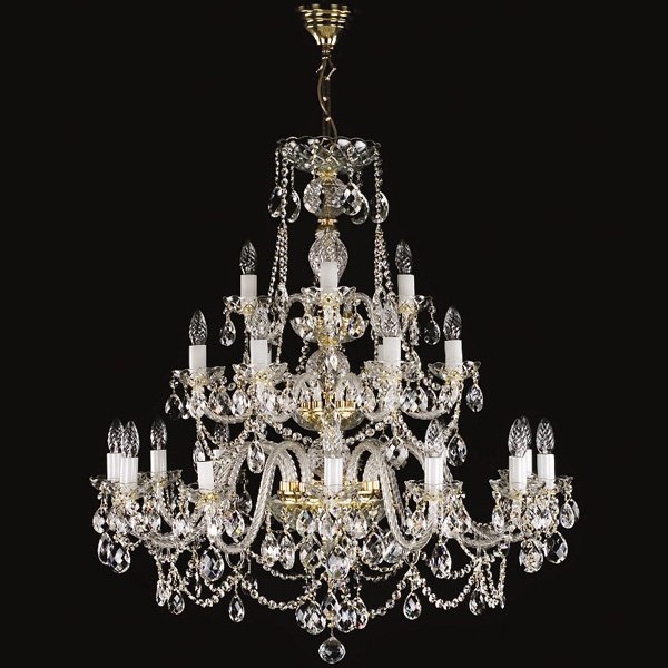 【ART GLASS】クリスタルシャンデリア「ANDREA」21灯（W950×H960mm）