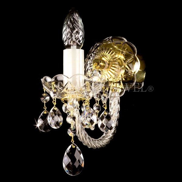 【ART GLASS】クリスタルブラケット 1灯「KARIN」