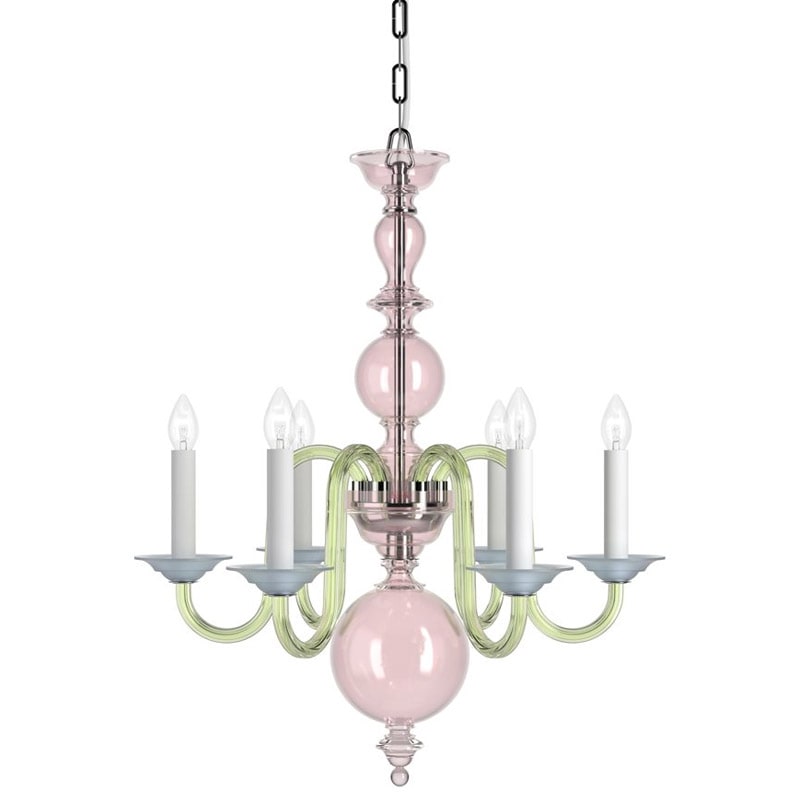 【Preciosa】「Eugene S-CONTEMPORARY COLOUR」シャンデリア6灯(W620×H760mm)