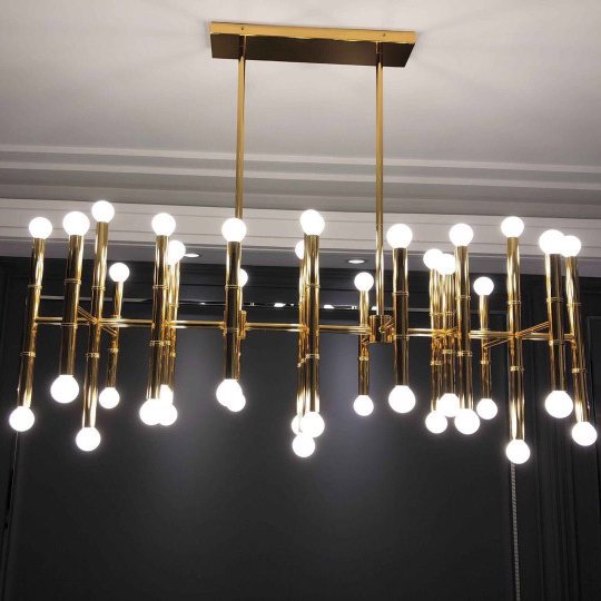 【E-Light】デザイン照明　ウォールブラケット ゴールドのみ 10/30/42灯 （L260mm×W160mm×H360mm～L1000～L1200mm×H900mm）