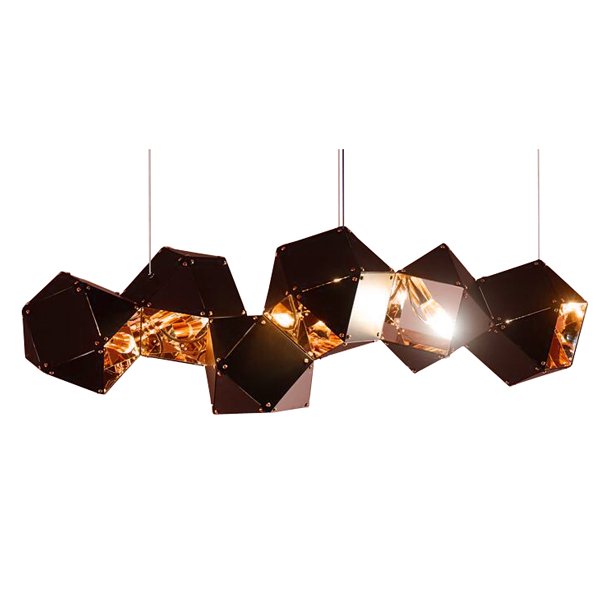 【70％OFF！アウトレット大特価セール】【1台在庫有！】デザイン照明 6灯 ブラック (W950×H350mm)