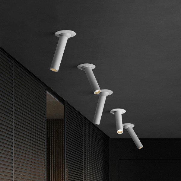 【リーズナブル】LEDスポットライト ホワイト/ブラック (L100～300mm)