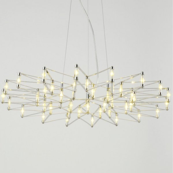 【Homebless】LEDペンダントライト クローム (D600mm～D800mm)