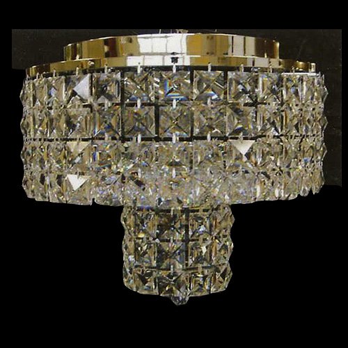 クリスタルシーリングシャンデリアD 6灯 ゴールド(W300×H300mm)