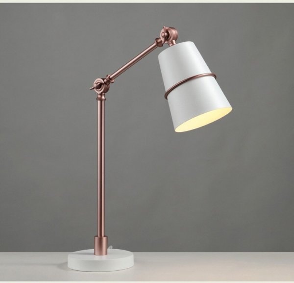 【リーズナブル】LEDテーブルライト ホワイト/ブラック (D150mm×H600mm)