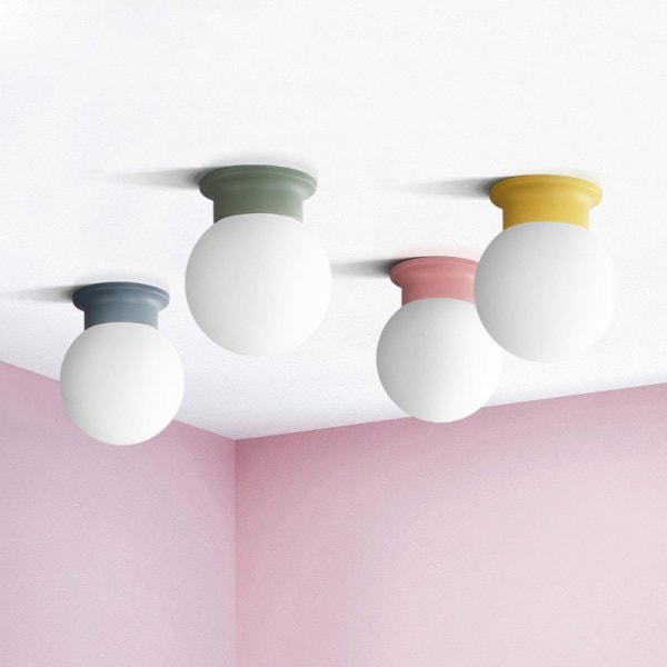 【法人様・店舗様限定】LEDシーリングライト 1灯 ピンク/イエロー/ブルー/グリーン （D150mm×H175mm）