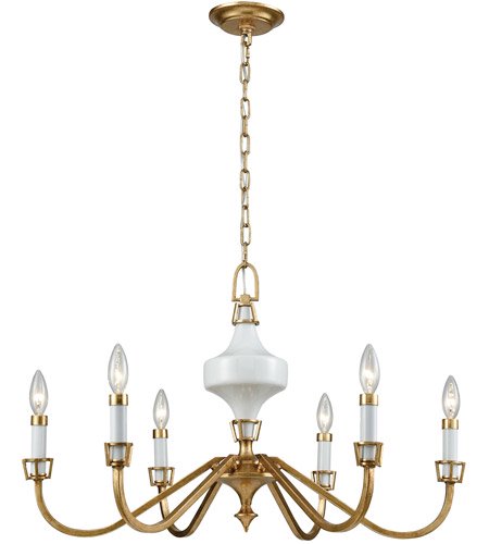 【41 Elizabeth】「Wyndam」アメリカ・デザインシャンデリア　6灯（Φ760×H450mm）