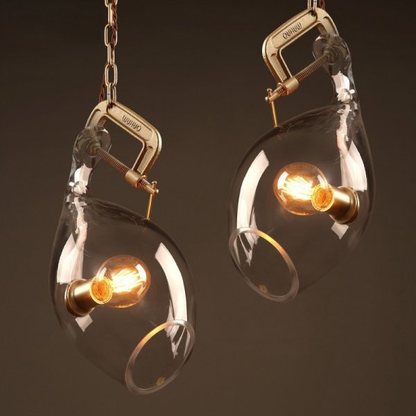 【リーズナブル】LEDペンダントライト 1灯 (D200mm×H380mm) 