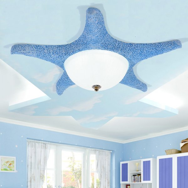 LEDシーリングライト ブルー/オレンジ/ピンク (D600mm×H150mm)