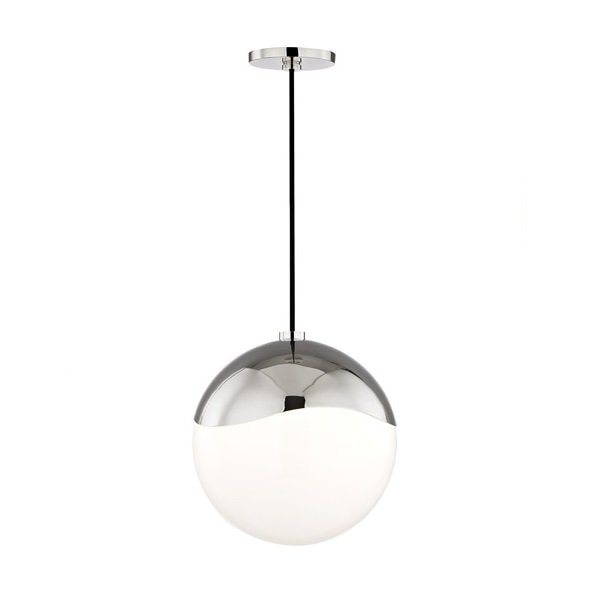 【MITZI】アメリカ・ガラスボールペンダントライト・L「ELLA」1灯・クローム（W266.7×H279.4mm）