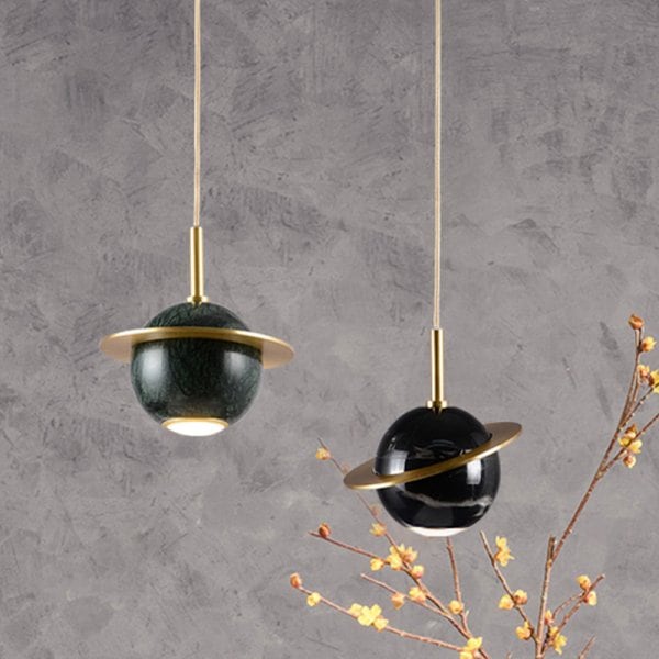 【リーズナブル】LEDペンダントライト 1灯 ブラック/グリーン/ホワイト （D160mm×H1500mm） 