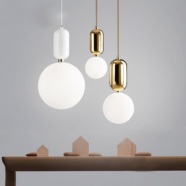 【リーズナブル】LEDペンダントライト ブラック/ホワイト/ゴールド (Dia200mm～Dia300mm)