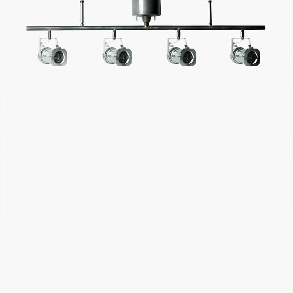 【HERMOSA】シーリングランプ「STUDIO4」4灯・シルバー（W1000×H310mm）