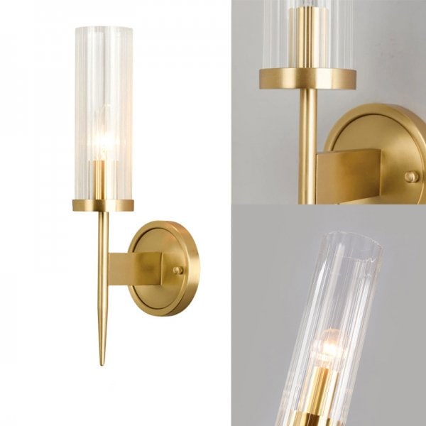 【リーズナブル】LEDウォールブラケット 1/2灯 ゴールド（L140～L150mm×H400mm）