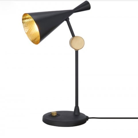 LEDテーブルライト 1灯 ブラック/ゴールド（D280mm×H520mm）