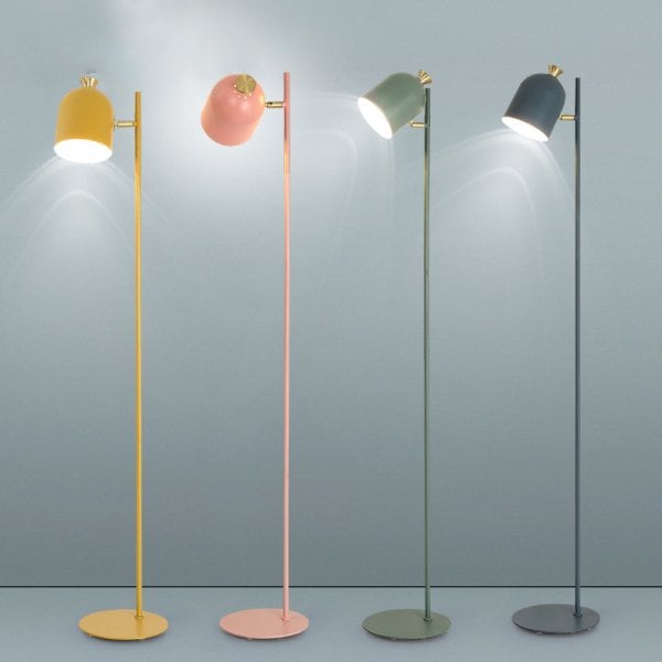 LEDフロアライト 1灯 イエロー/ピンク/グリーン/グレー （D250mm×H1550mm）